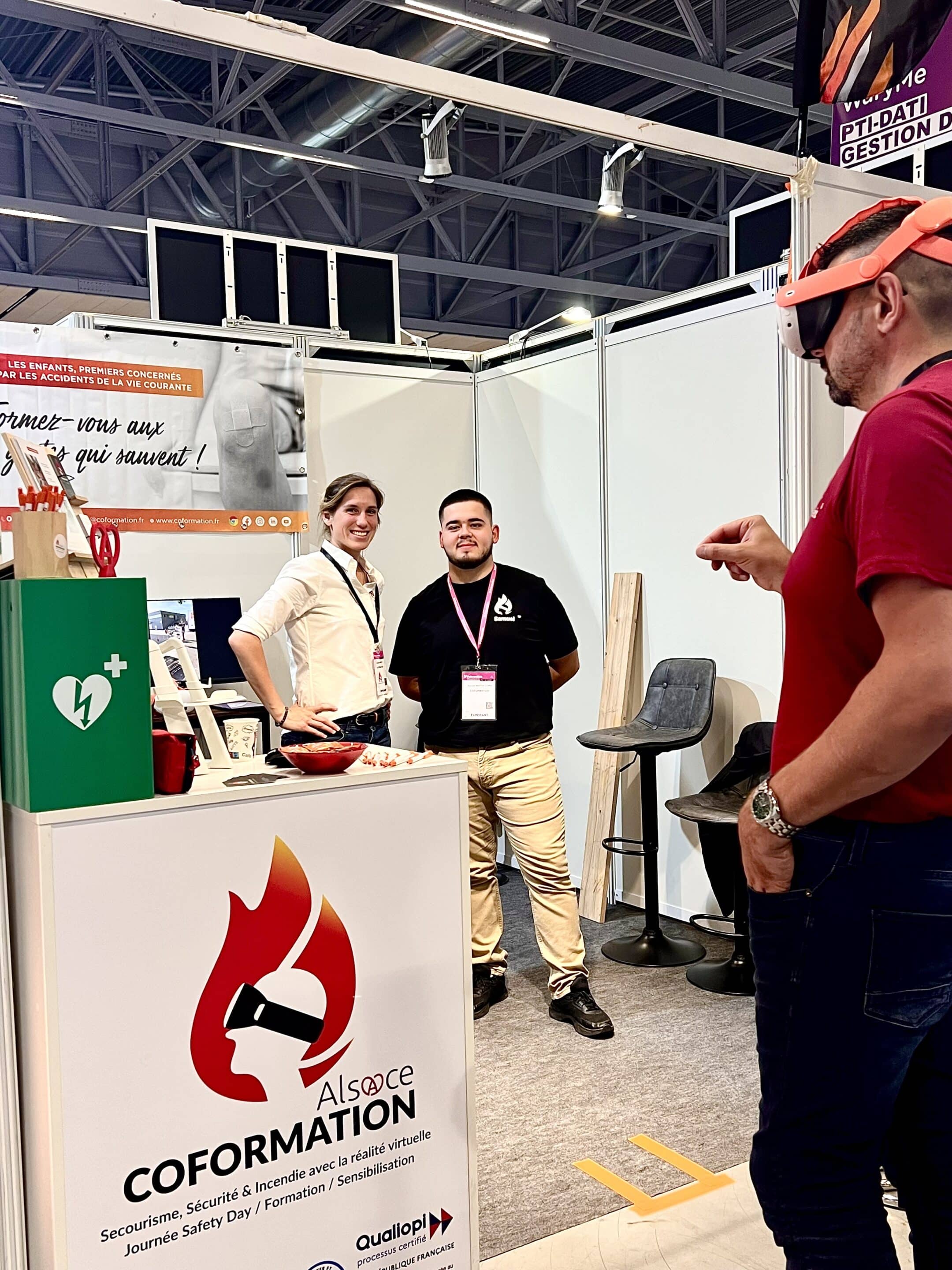 L'equipe Coformation au salon Preventica Strasbourg 2024