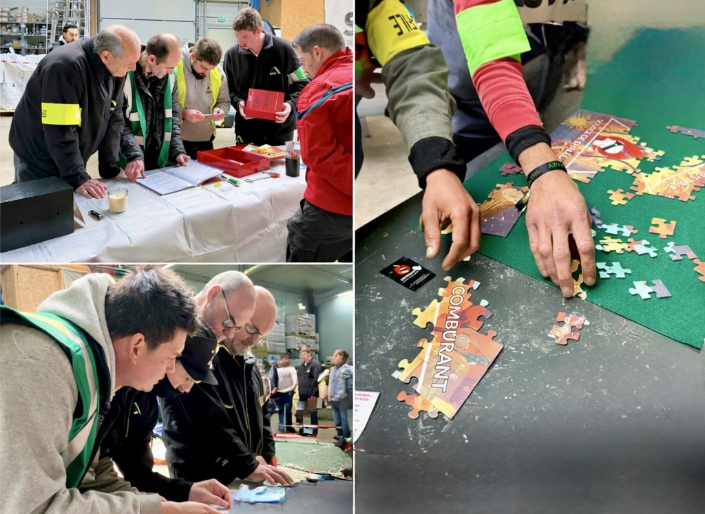 Participants lors d’un Escape Game Incendie en entreprise à Strasbourg et en Alsace